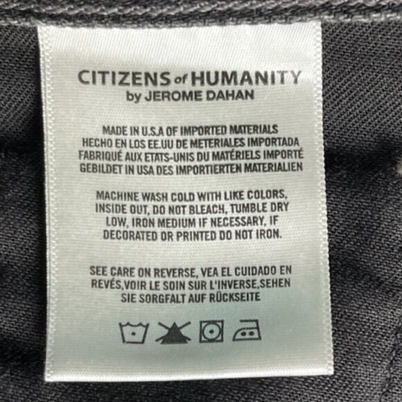 Citizens of Humanity NWT Estella High Rise Ankle Flare Jeans Black Moon Size 31 - Picture 12 of 16